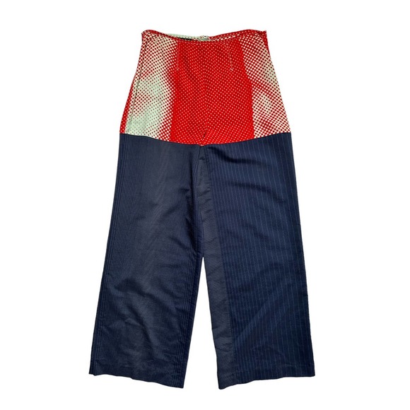 1996 Cyberdot illusion pinstripe panel pant